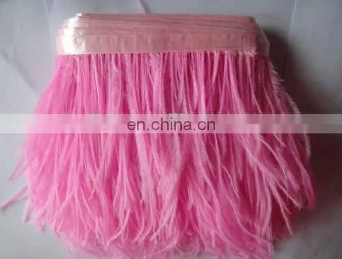 15-18cm fabric ostrich feather trim