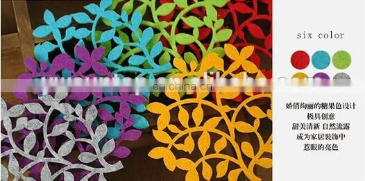 High quality laser cutting felt coaster