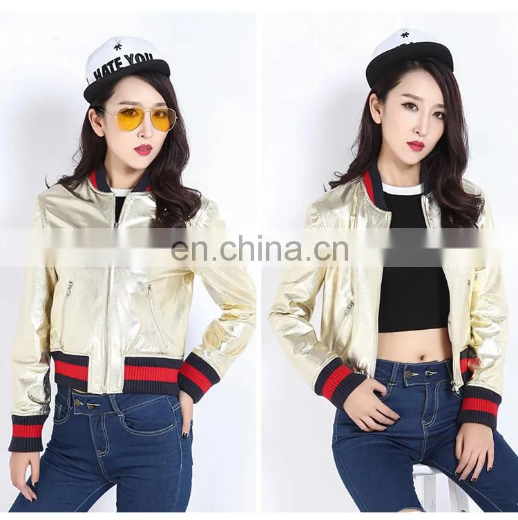 Women Autumn 2016 New Motorcycle Leather Coats Short Korean Version of Slim Real Leather Coat Female
