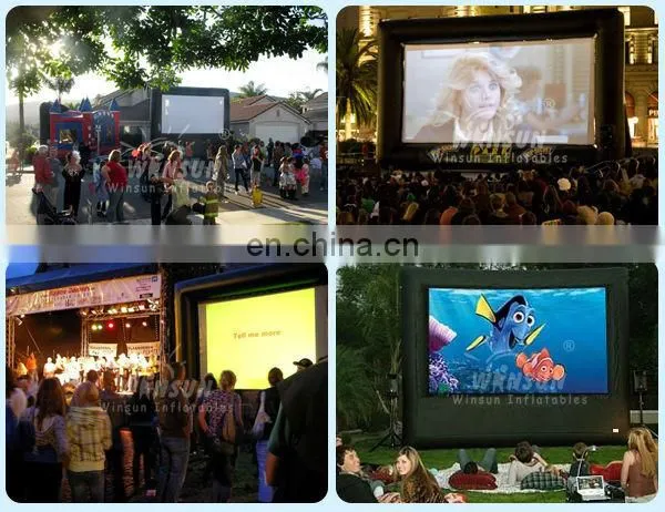 Drive-in cinema large inflatable movie screen