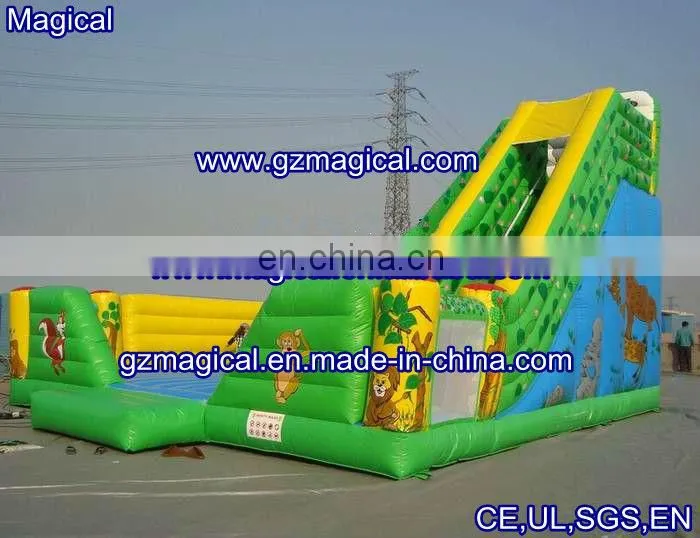 Colorful for steeple in fairy tale inflatable slide
