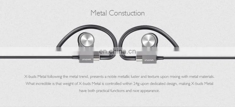 Wavefun X-Buds Metal bluetooth headphones wireless earbuds CSR8645 magnet Design APT-X tec sweatproof 8hrs music time earphone