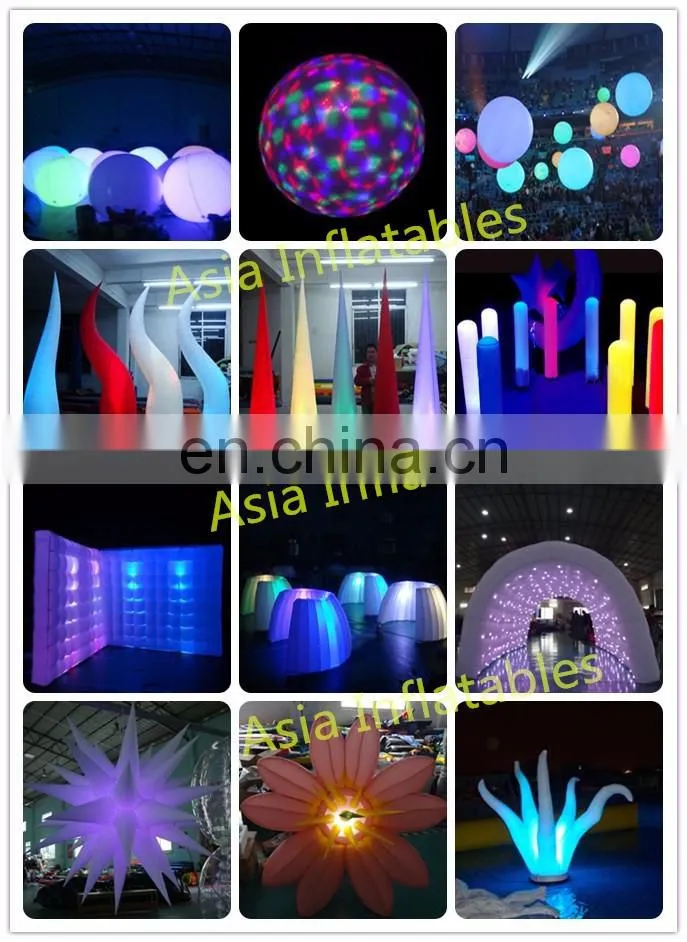 Party jellyfish night lighting/ hanging led inflatable jellyfish