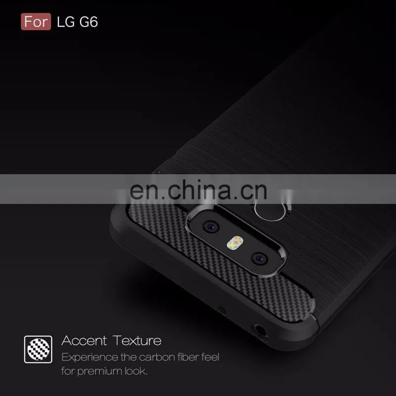 for LG G6 High End Brushed TPU Phone Back Cover Case