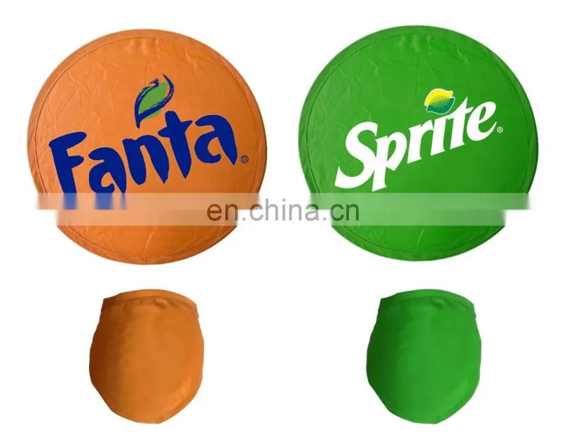 Logo Printing Foldable Frisbee With Pouch
