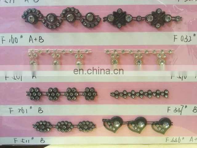 2016 new arrival fashion design plastic crystal rhinestone banding plastic rhinestone trimming