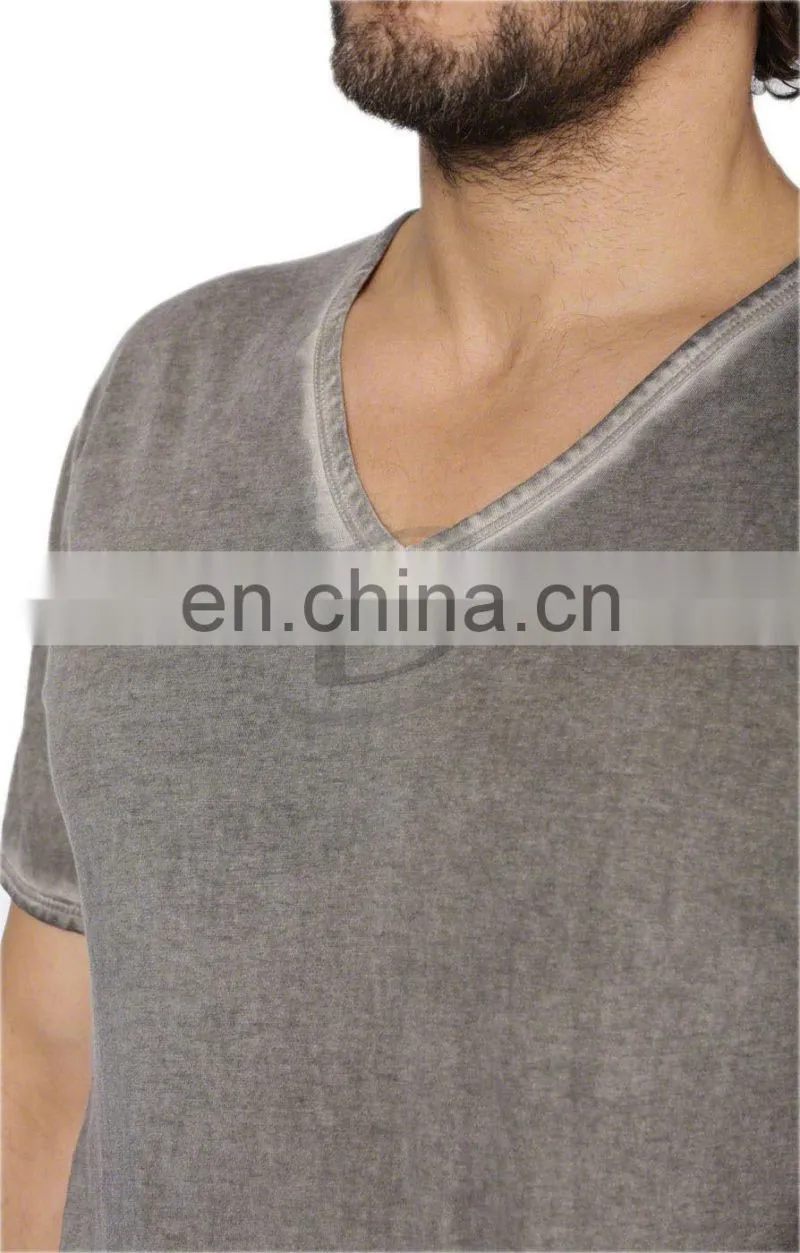 New products attractive style deep v neck t shirt for wholesale (Trachten Shirt)