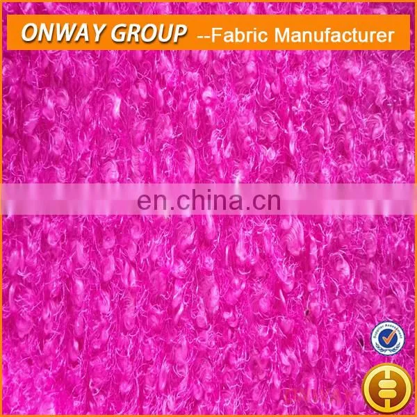 Onway Textile hatchi cotton poly fleece real indigo knitted denim fabric for sweaters