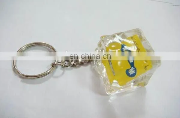 printed photo insert plastic 3d acrylic keychain