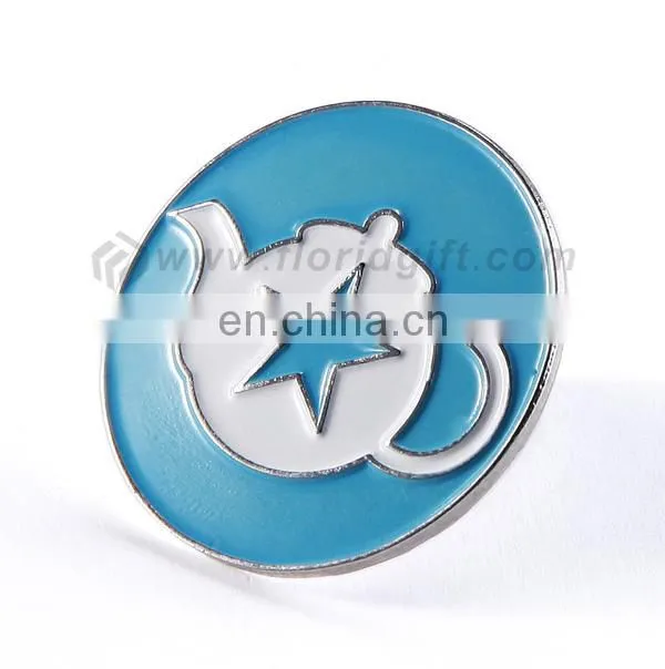 Nice souvenir gift metal badge with custom logo/name for promotion