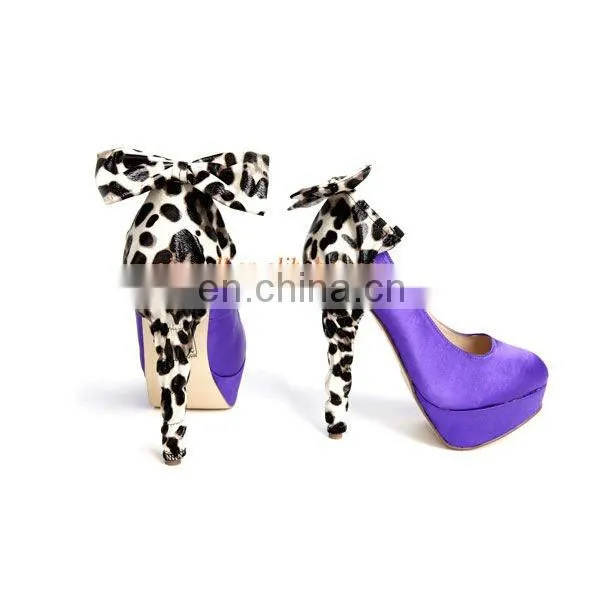 Butterfly leopard accessory for footwear