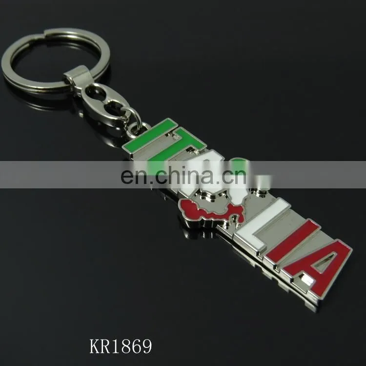 souvenir tourist metal keychain souvenir italia keychain
