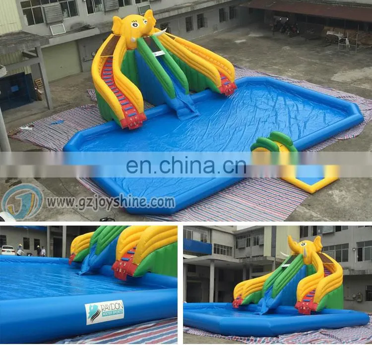Human Size Water Roller Ball Pools Blow Up Orange Garden Inflatable Swimming Pool For Family