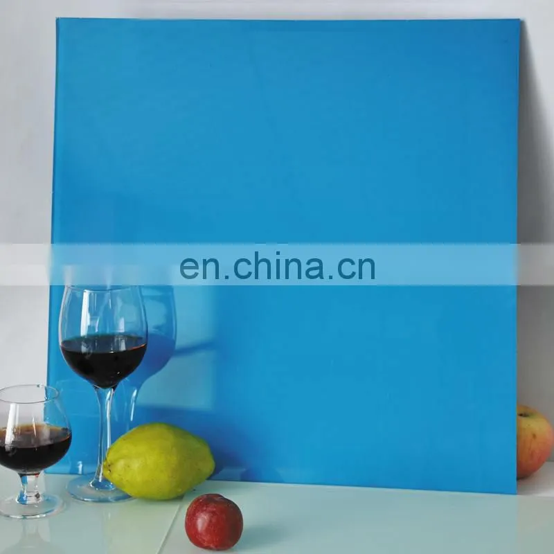 High goss 575mm silk screen printing glass splash backs for kitchen