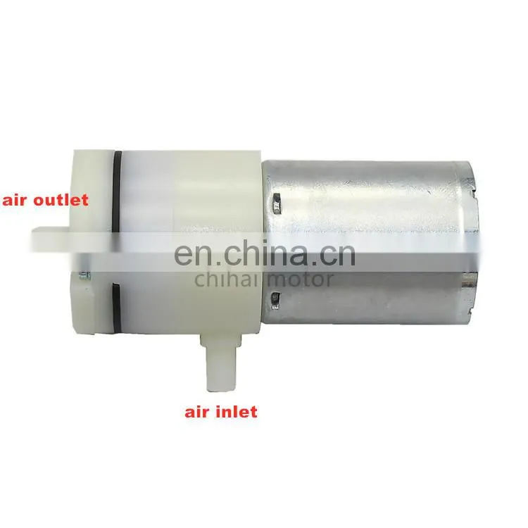 Chihai motor R370 25mm Mini charging vacuum suction negative pressure silent pump with solenoid valve