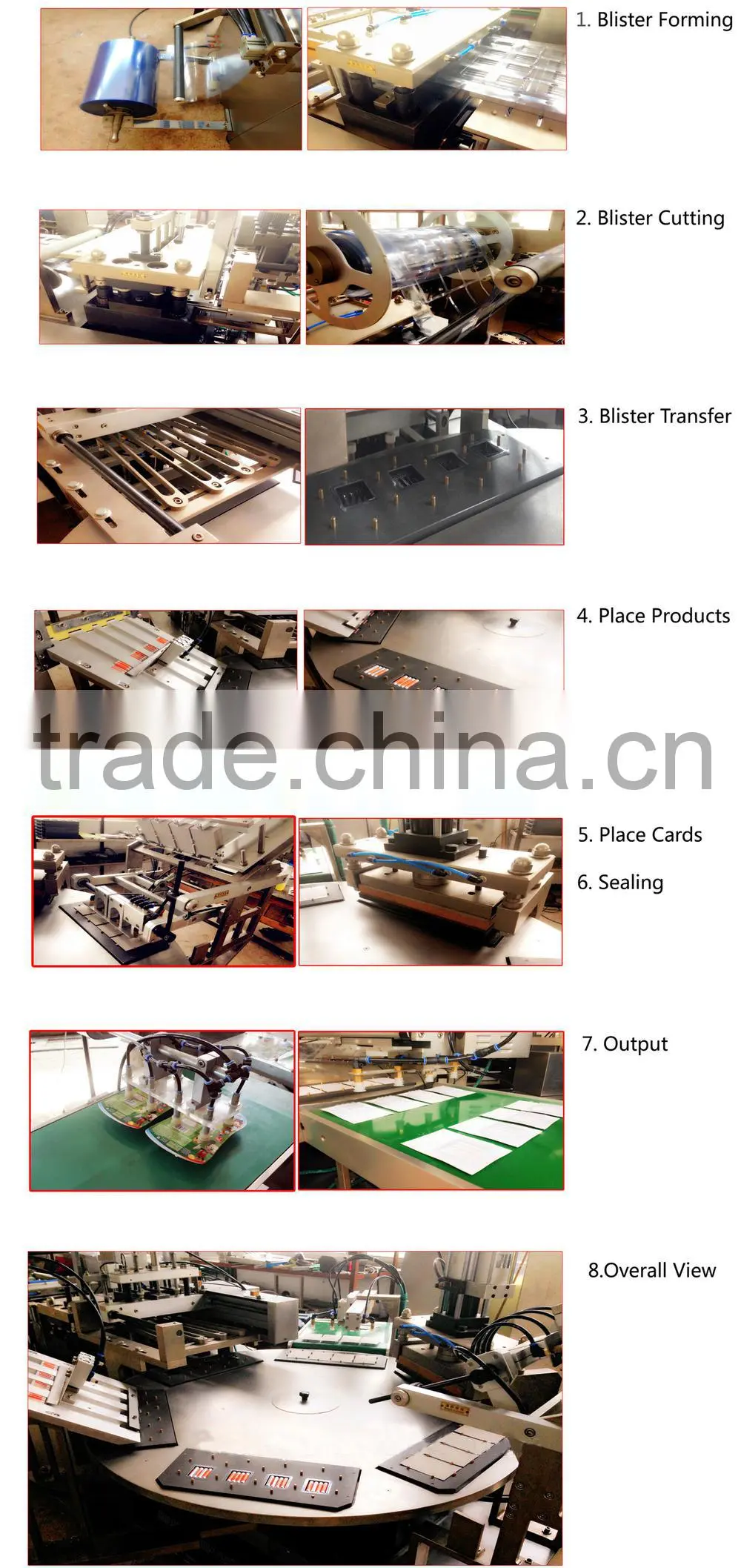 pen blister card packaging blister packing machine