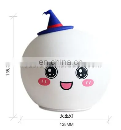 Baby night lights led lamp style Halloween soft silicone night light