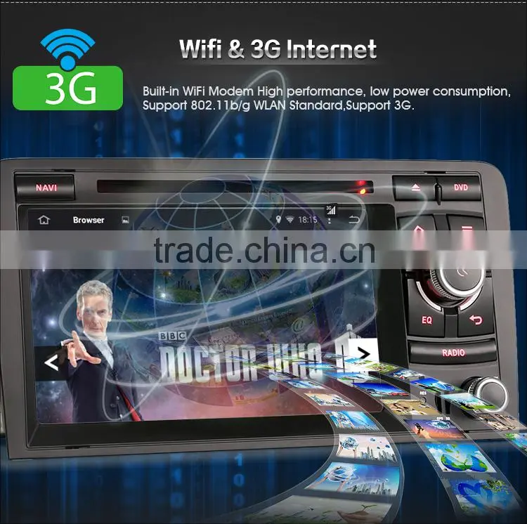 Erisin ES2027A 7" 2 Din Car DVD with Android Can-bus for A3 RNSE-PU