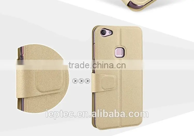 MOFi Original Leather Dot View Case for vivo X6, Mobile Phone Flip Cover Housing for vivo X6