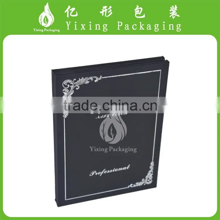 High quality handmade leather book shape packing for nail contributes presents
