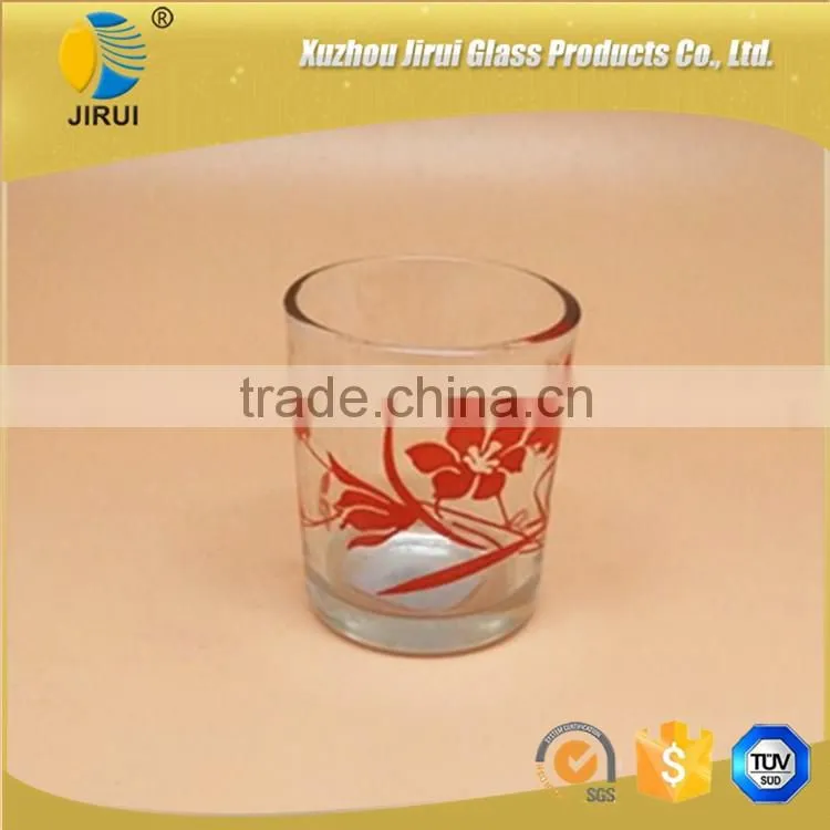 Drinking Glass Cup With Screen Printing