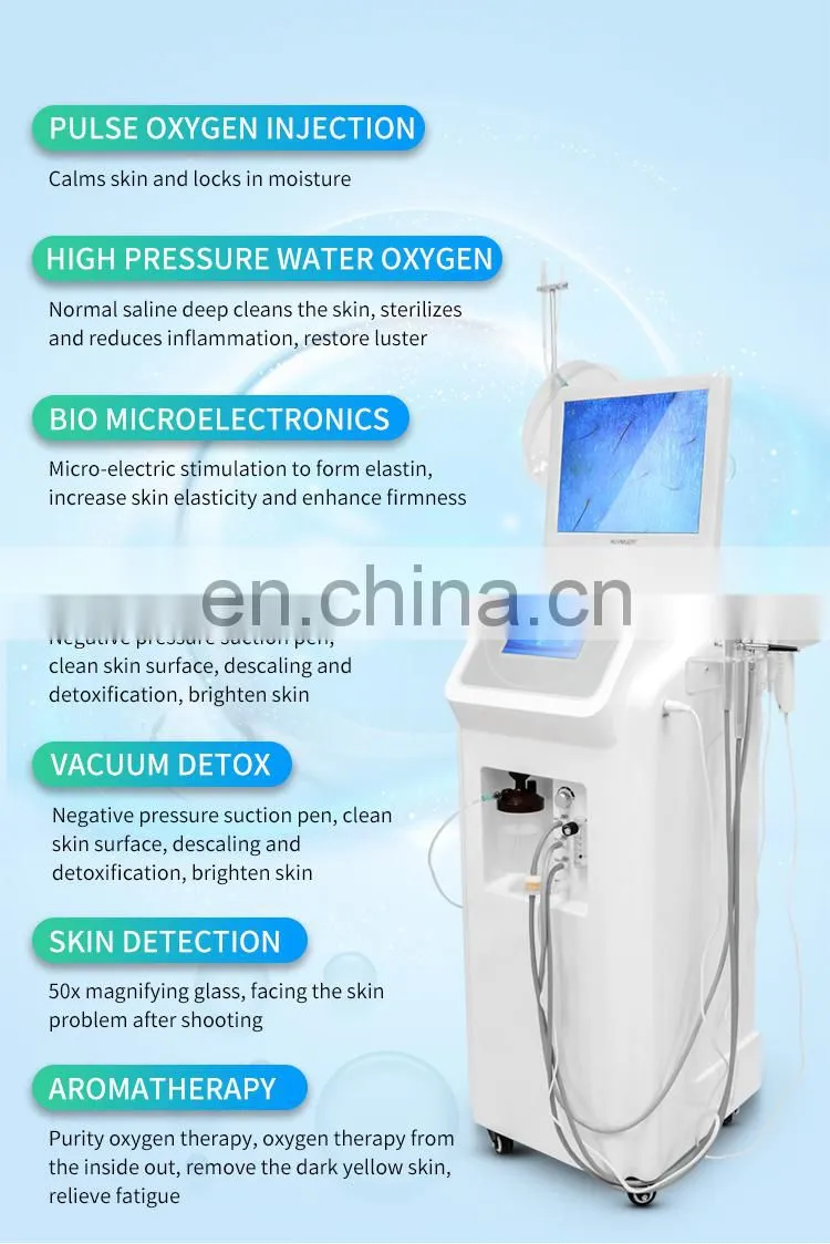 7 IN 1 Hydration Oxygen Jet Therapy Skin Analysis Machine Deep Cleaning Nourishing Skin Rejuvenation Skin Care Beauty Instrument