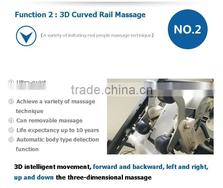 2016 new design L shape healthcare massage chair 3d zero gravity electric massage chair