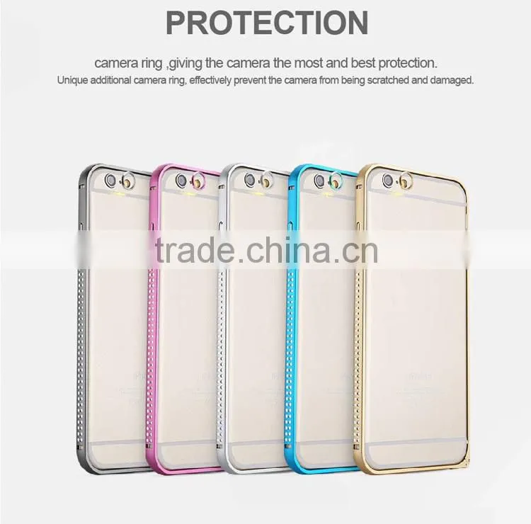 Hot sale Bulk Shine Diamond Aluminum Case for iPhone 6 Bumper Case