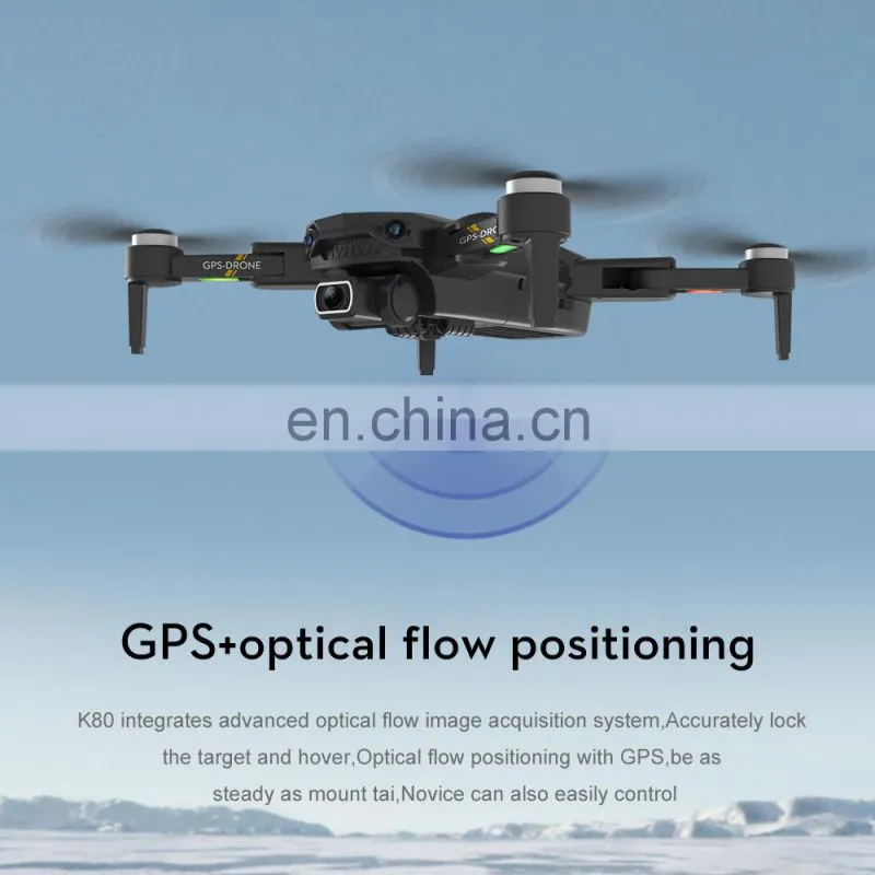 Wholesale K80 Pro Max 360 Degrees Obstacle Avoidance 8K HD Dual Camera 5G WIFI FPV Foldable RC Quadcopter Kid Toy Drones