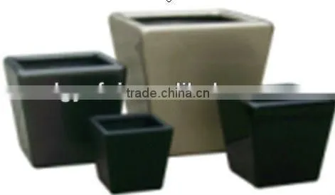 pottery and porcelain glossy large flowerpot