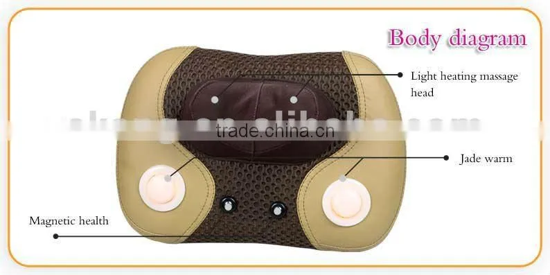 Kneading warm jade cushion for shiatsu massage