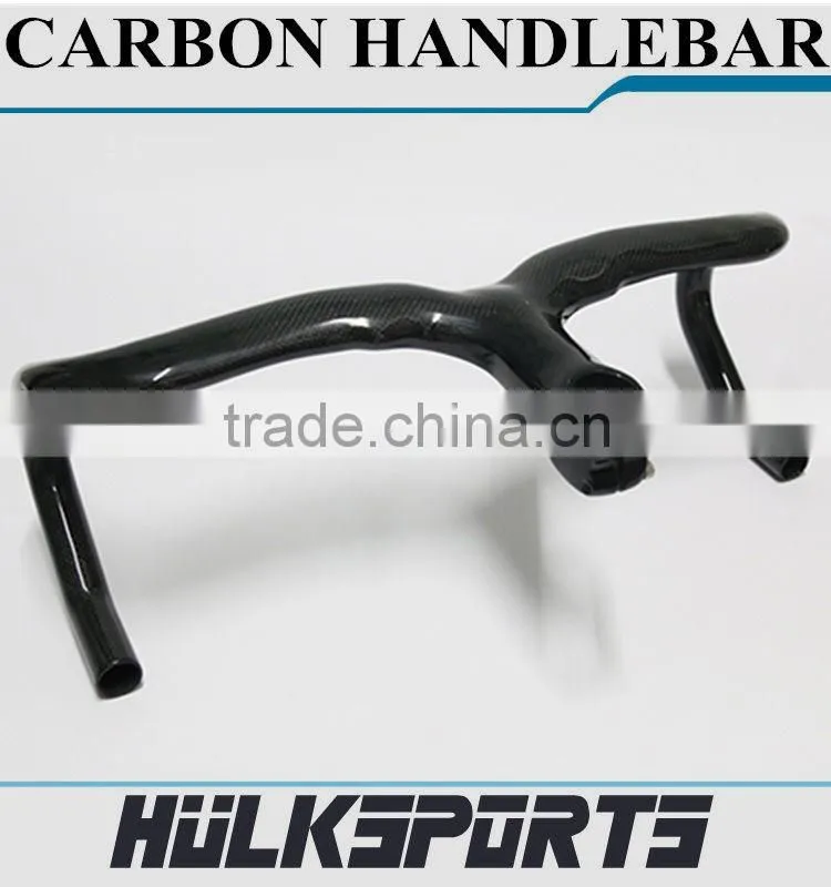 Factory Directly Supplier Carbon Road Handlebar 3K Glossy Finishing 420 mm * 90/100/110 Road Handlebar 700C Road Handle Bar