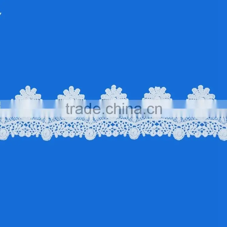 Elgant and high quality custom colorful decorative lace design clothes lace applique saree lace trimming and border