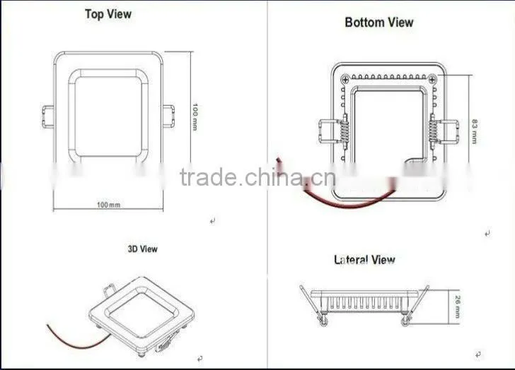 WS-LMD008 led recessed ceiling light