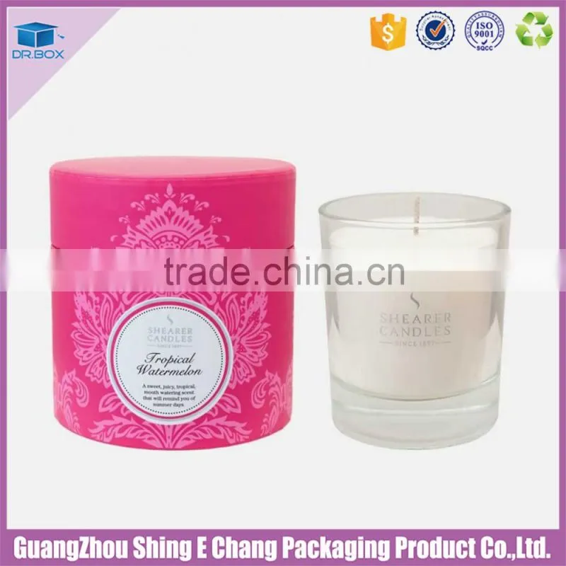 Hot stamping luxury candle jars with custom logo high quality tealight candle packaging
