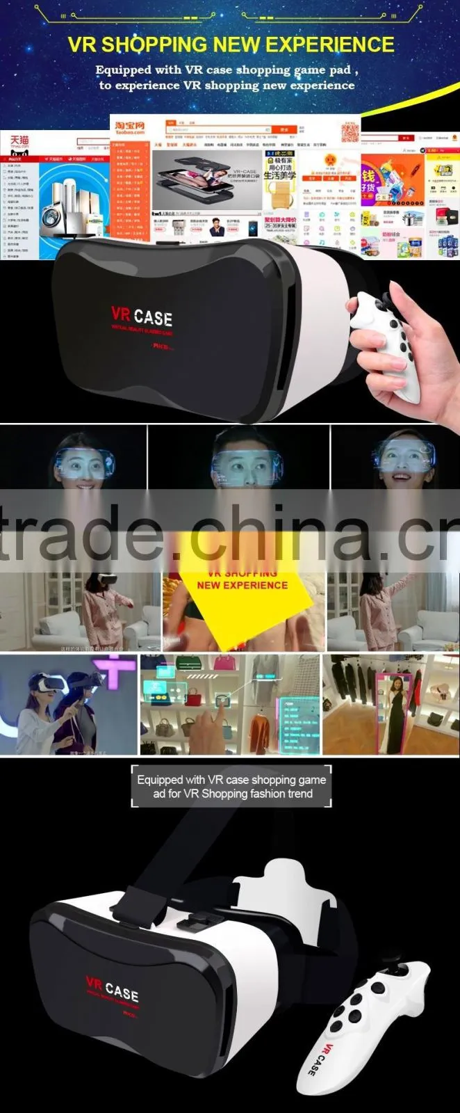 new products 2016 innovative product vr glasses virtual reality VR Case 5 plus is popular and best selling