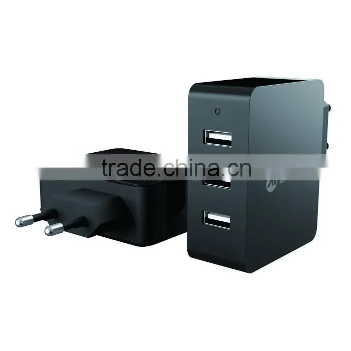 Wholesale factory usb wall charger 3 port usb charger with for mobile fast charging