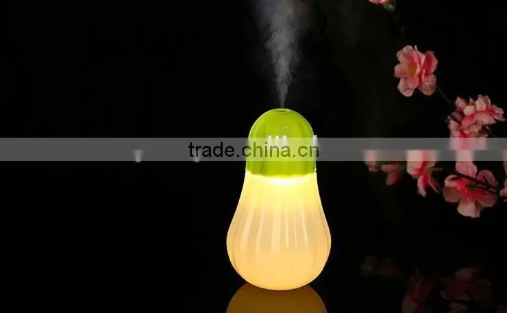 Mini Pumpkin Humidifier LED Nightlight Household Warm Mist Humidifier Office Car Air Diffuser Mist Maker
