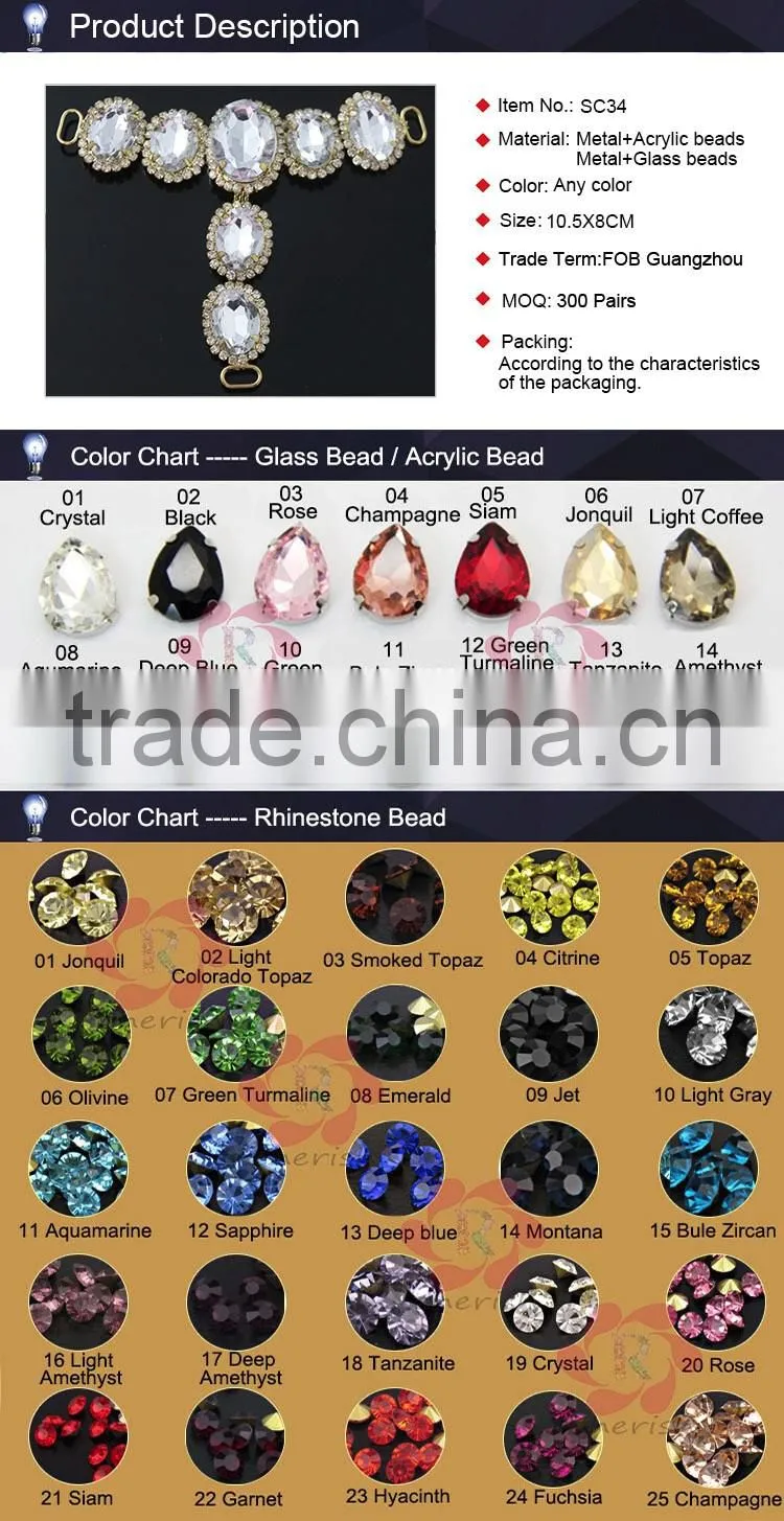 Hot Sale wholesale factory supply making lady removable shoe decoration and accessories