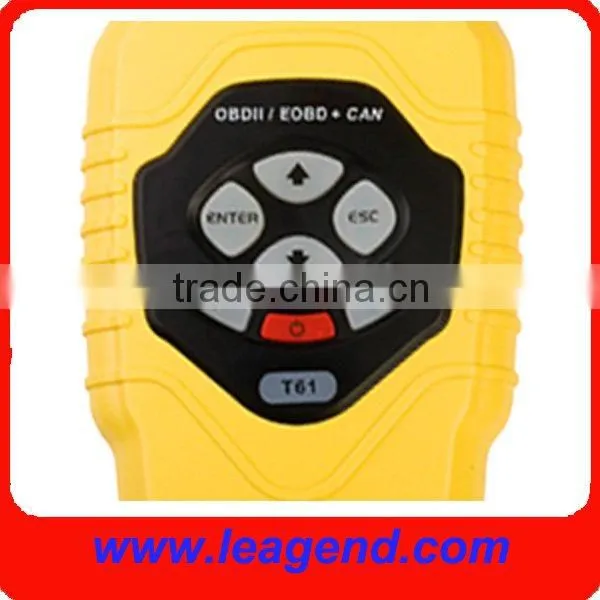 CAN OBDII/EOBD easy-to-use universal scan gauge / auto scanner T61 -multilingual ,review datastream