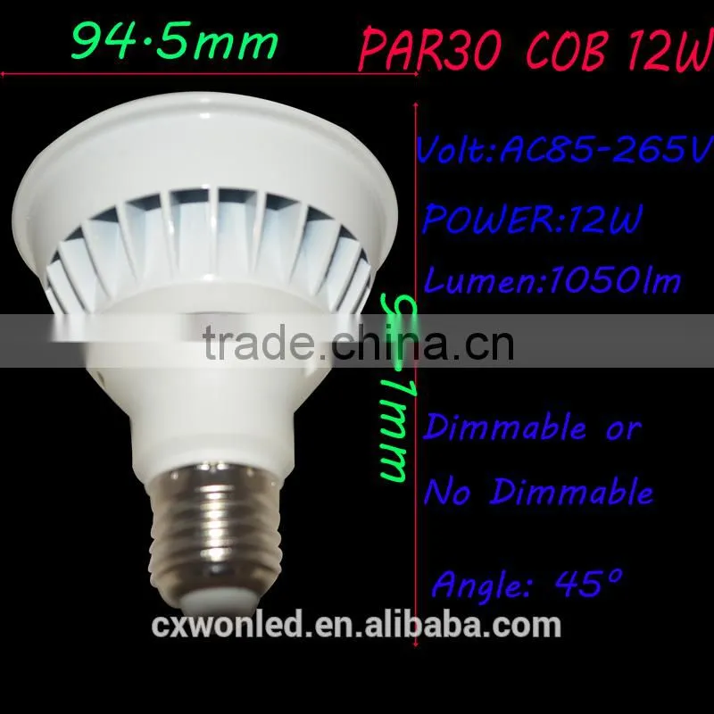 2015 new design superior quality 12w par30 LED Spot Light
