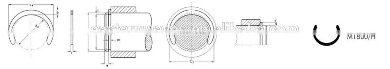ring type snap fastener,c rings (M1800/H)