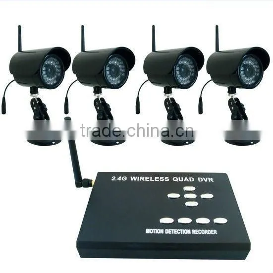 2.4G Wireless 4CH CCTV Camera DVR Kit