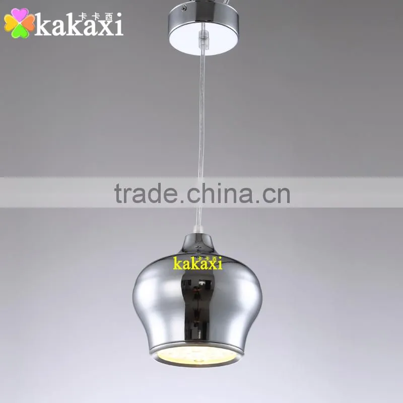 Creative LED Droplight 12W Plating Silver Color Lantern Chandelier Dining Room LED Pendant Lights