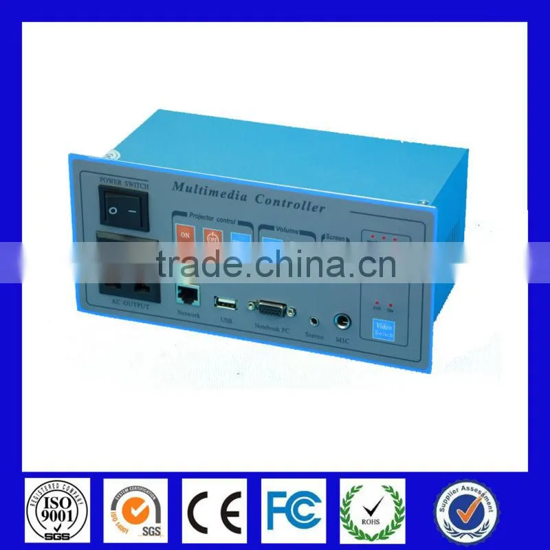 high quality Multimedia Controller System/teaching central audio controller for Panasonic projector and Prometheus board