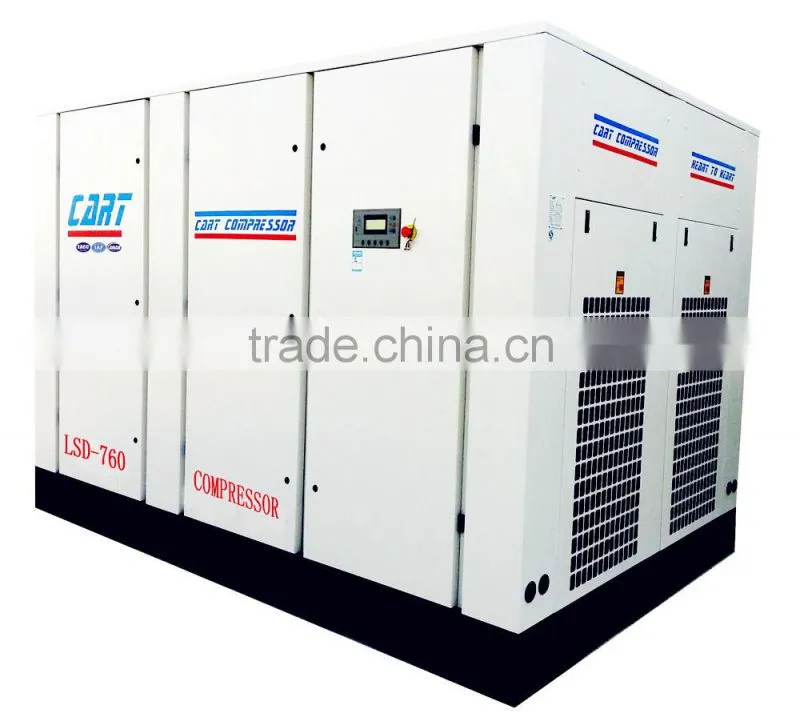 Air cooling/ water cooling screw air compressor 355KW/450HP medium pressure direct drive air compressor