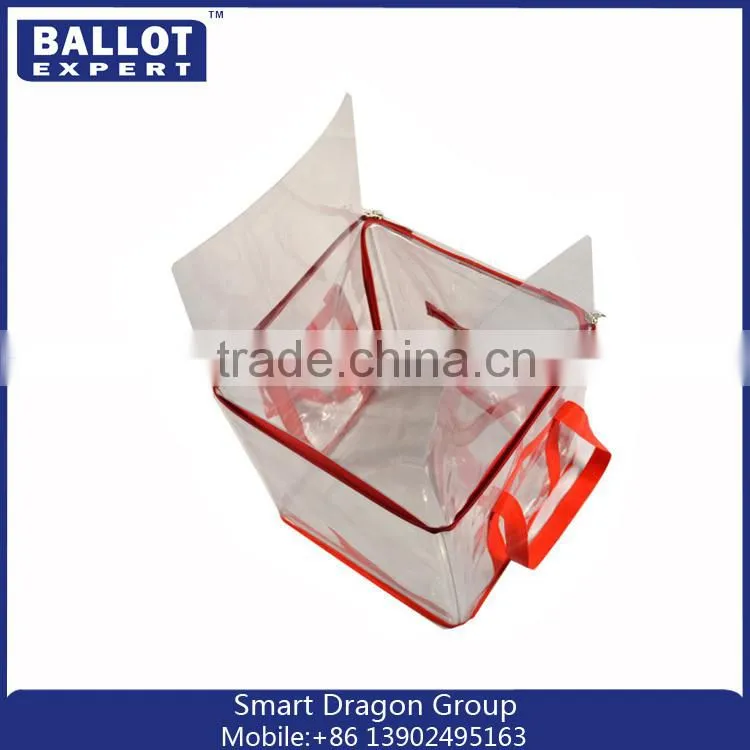 JYL-BB112 Foldable plastic ballot, voting box, could be sealed with security seals