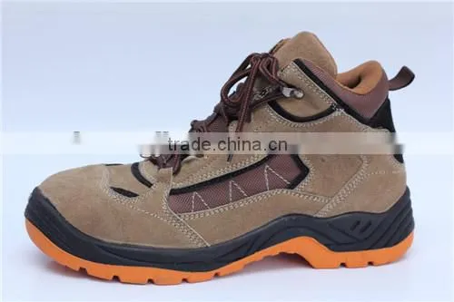 made in China safety boots suede leather safety shoes 9078