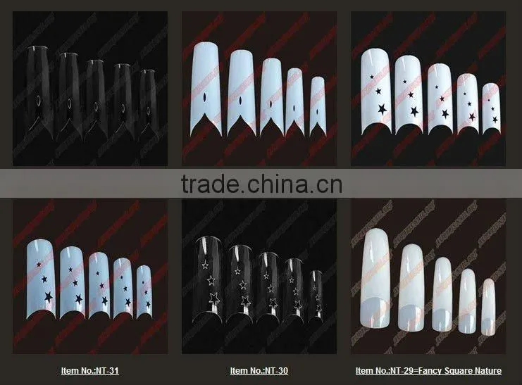 wholesale 100pcs/box&500pcs/bag Natural French Nail Tips False Acrylic Nail Art Tips NT-83/82/85