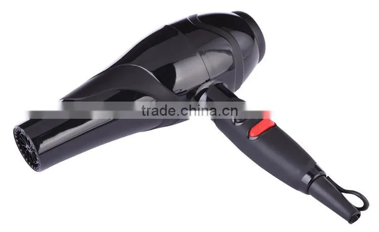 2000w black sleek smooth 2 heat speed settings electric motor for hair dryer with diffuser SY-6819